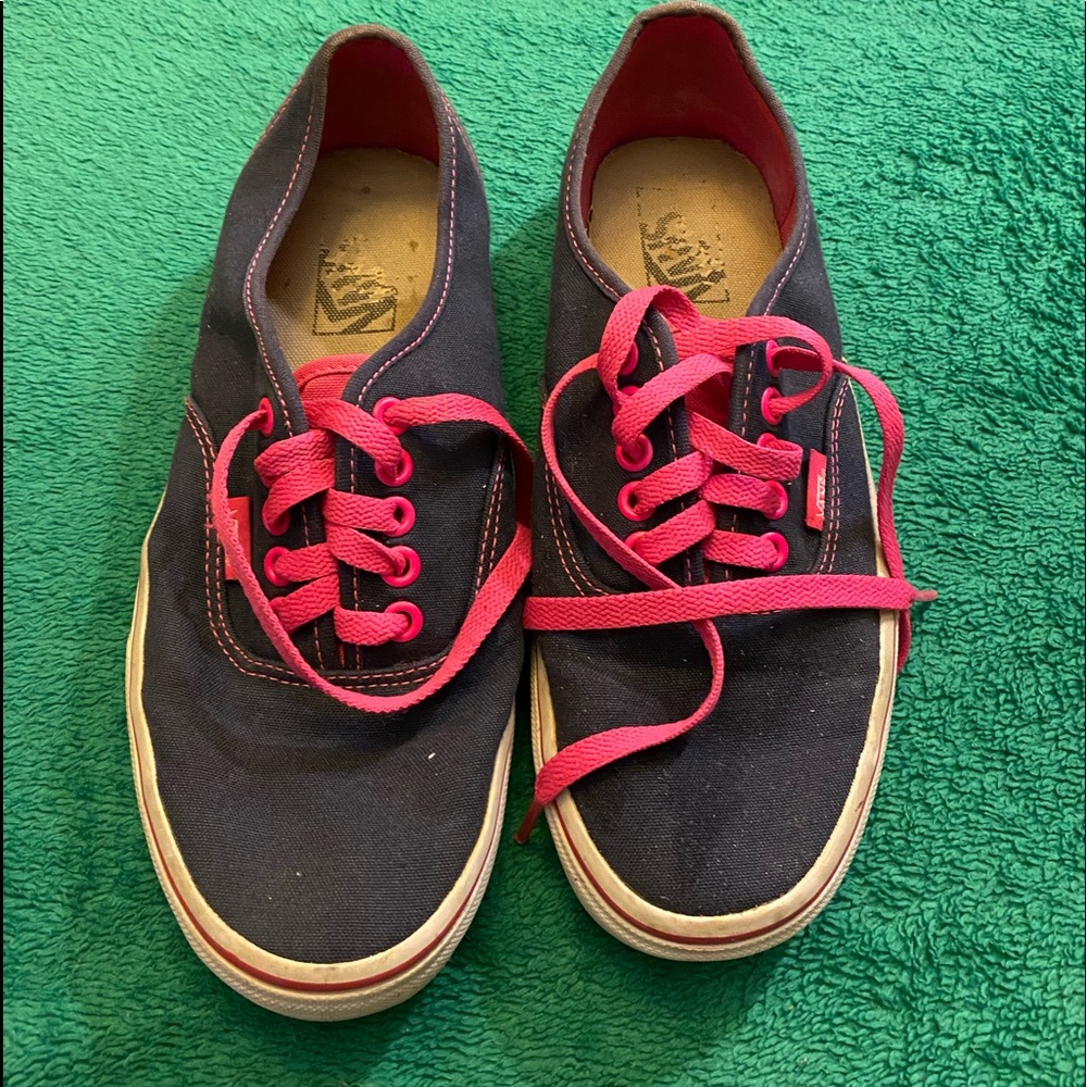 Vans denim & pink.  Women’s size 8.5